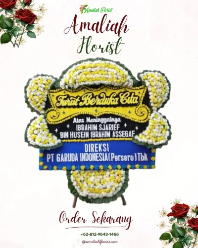Papan Bunga Duka di Singonegaran