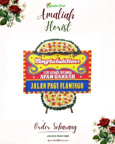 Bunga Papan Congratulation di Singonegaran